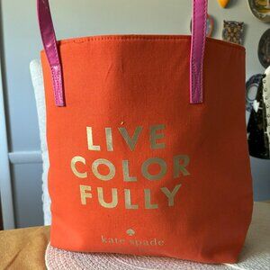 New, Kate Spade Cotton Tote Bag.  Low Shipping